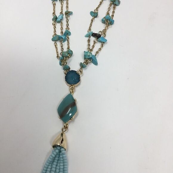 BaubleBar Marija Beaded Tassel Y-Necklace (G2) - Picture 5 of 6